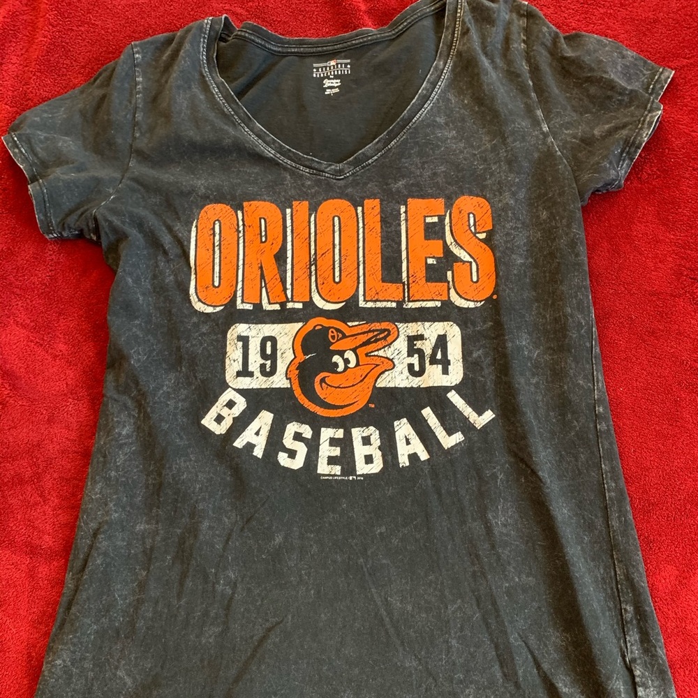 Women’s L Baltimore Orioles Burnout Tee